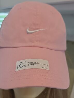 Nike Women's Pink Embroidered Swoosh Baseball Cap